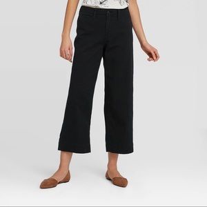 Women's High-Rise Wide Leg Cropped Pants
